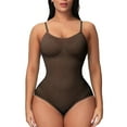 thumbnail image 1 of FUNUONY Bodysuit Shapewear for Women Shapewear Tummy Control Bodysuit Seamless Body Shaper Sleeveless Compression Tanks Tops Tight Corset Top Underwear Solid Color Fashionable Jumpsuit Coffee Xl, 1 of 6