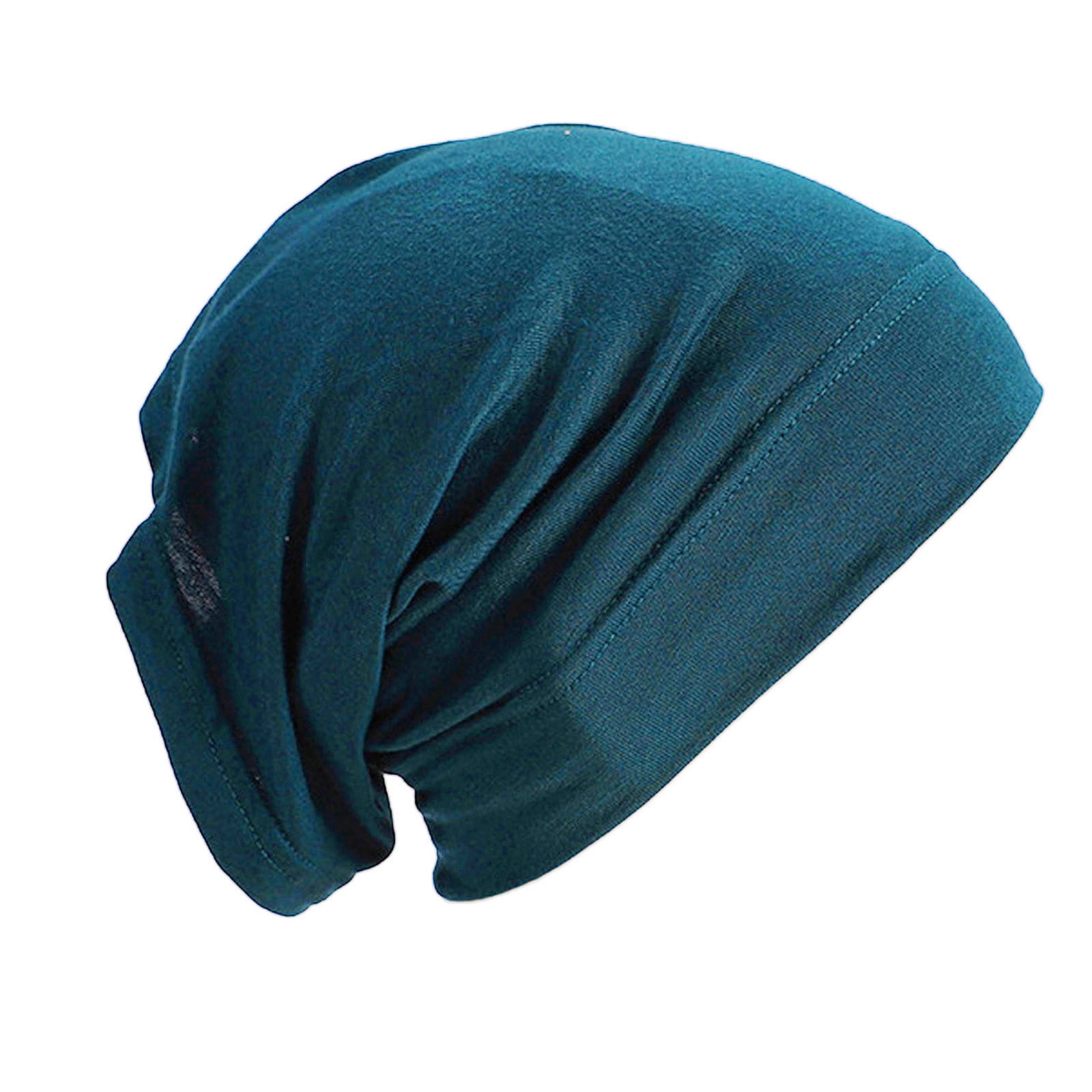 Bonnet Slouchy Beanie Femme - Coton Dentelle Beige - Turban Chimio - Chapeau Été Hip-Hop
