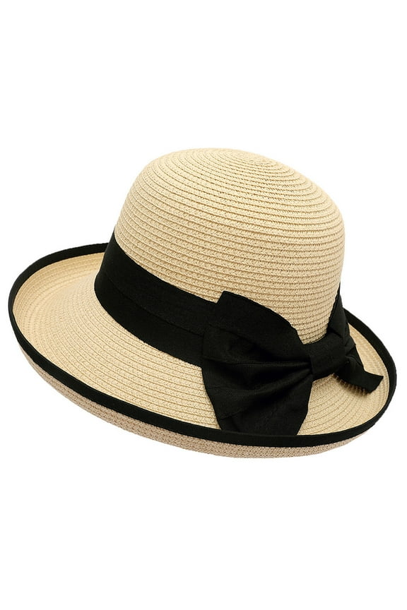 Fascinators Hats for Women Church Derby Bowknot Easter Tea Party Hat Ladies Pillbox Dress Hats Straw Hats for Women Sun Protection Hat Sun Beach Summer Girls Outdoor Baseball Caps Beige