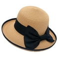 thumbnail image 1 of FUNUONY Fascinators Hats for Women Church Derby Bowknot Easter Tea Party Hat Ladies Pillbox Dress Hats Straw Hats for Women Sun Protection Hat Sun Beach Summer Girls Outdoor Baseball Caps Khaki, 1 of 1