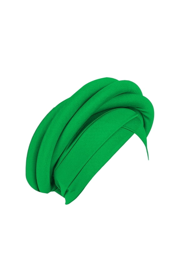 Head Coverings for Women Blend Twisted Braids Headwraps Full Coverage Undercap Non Slip Beanie Caps Inner Hijab Caps Muslim Ruffle Cap Scarf Headwraps Soft Hair Cover Ca Green One Size