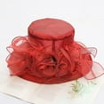 thumbnail image 1 of FUNUONY Kentucky Hats Derby for Women 2025 Elegant Tea Party Hats Organza Victorian Church Wedding Fascinator Hat Elegant Organza Fascinator Sun Hat for Church, Tea Party, Weddings Hats Spring Summer, 1 of 4