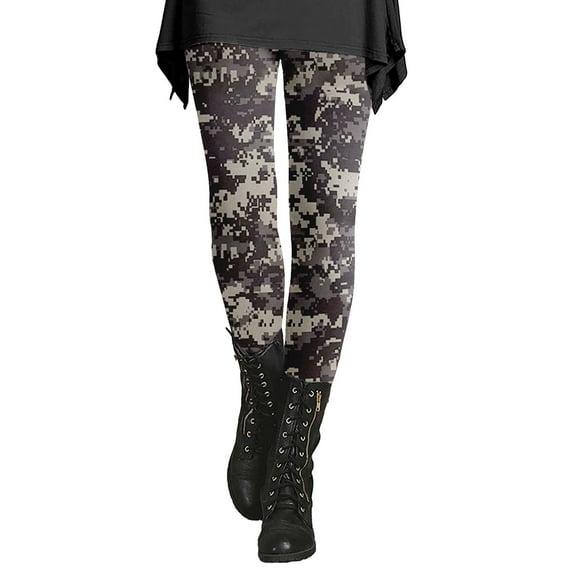 FUNUONY Leggings for Women Butt Lift High Waisted Tummy Control No See-Through Yoga Pants Workout Running Leggings Women's Fashion Printed Casual Pants Leggings Yoga Pants Ag1 L