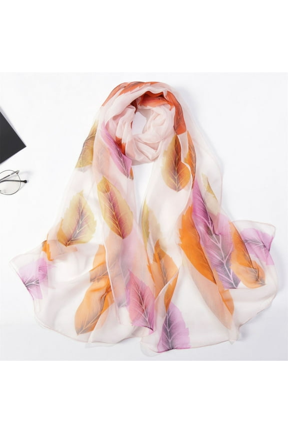 Lightweight Summer Scarfs for Women Ultra Thin Scarves Floral Pattern Dressy Scarf Long Chiffon Shawl Scarves Holiday Gifts Pattern Scarf Shawl Scarves Shawls and for Spring Pink