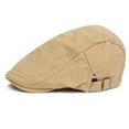 thumbnail image 1 of FUNUONY Men's Cotton Flat Ivy Gatsby Newsboy Driving Hat Adjustable Irish Cabbie Ivy Driving Cabbie Hunting Cap Breathable Newsboy Hats for Men Flat Cap Washable Breathable Cap British Retro Forward, 1 of 9