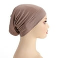 thumbnail image 1 of FUNUONY Slouchy Beanie Hats Hijab Cap for Women Islam Muslim Turban Under Scarf Undercap Soft Jersey Bonnet Tube Cap Chemo Cap Elastic Sleeping Cap Pre Tied Head Scarves Turban Caps Head Wrap H, 1 of 4
