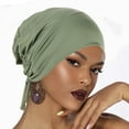 thumbnail image 1 of FUNUONY Soft Slouchy Snood Bamboo Cap Beanie for Women Cancer Hair Loss Turban Hat Chemo Headwear Women Turban Head Wrap Cancer Head Hat Cap Ethnic Cover Wrap Turban Headwear Turban Cap A One Size, 1 of 4