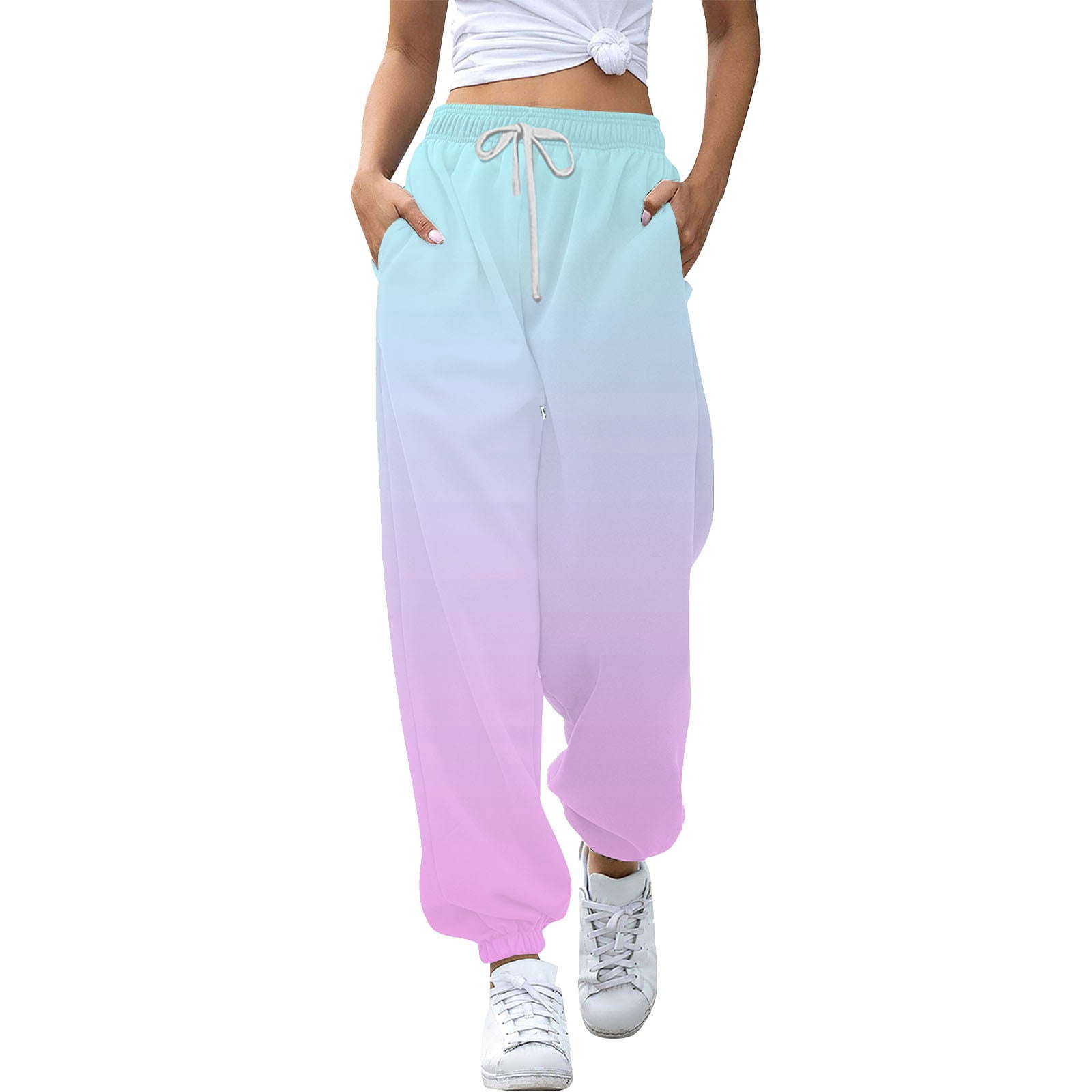 WEIGAIRUPA Women's Wide Leg Sweatpants High Waisted Baggy - View #10
