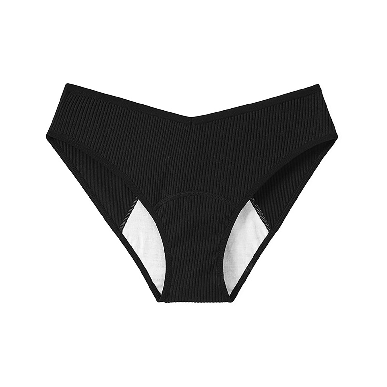 Women’s High Absorbency Period Panties For Heavy Flow – Leakproof, Bamboo Fabric, Small/Teen Sizes In Black