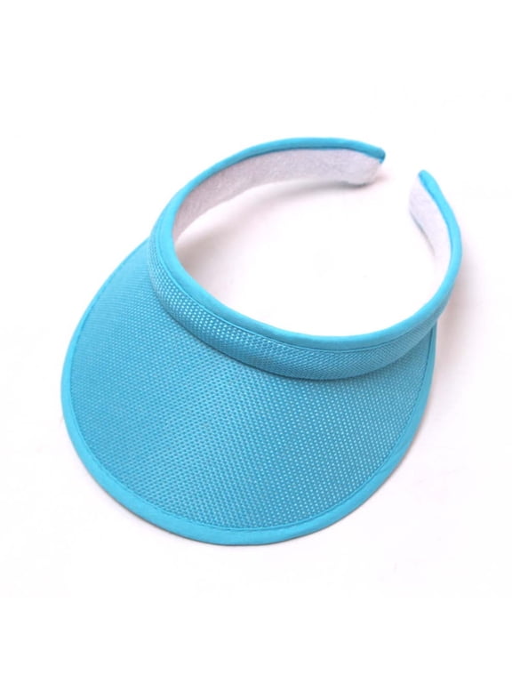 Wide Brim Sun Visor for Women Men Upf50+ Hats Adjustable Ponytail Beach Hats for Golf Daily Outdoor Women Man Embroidered Flower Denim Cap Fashion Baseball Cap Topee Blue