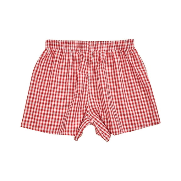 FUNUONY Women Y2K Pajamas Shorts Pure Cotton Breathable and Stylish Sleepwear for Teens & Adults Gingham Cute Pj Short Pants Plaid Lounge Shorts Sleep Bottoms Elastic Boxers Streetwear Red L