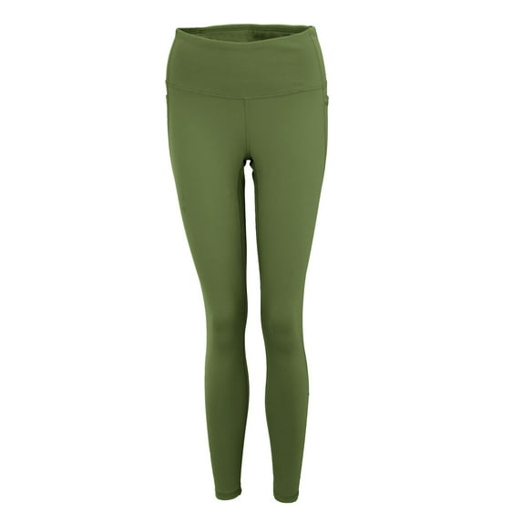 FUNUONY Women's Leggings High Waist Yoga Pants No See Through Soft Workout Gym Pants, Tummy Control Sports Training Pant for Women Running Cycling Yoga Leggings Yoga Fitness Tights Pants Green S