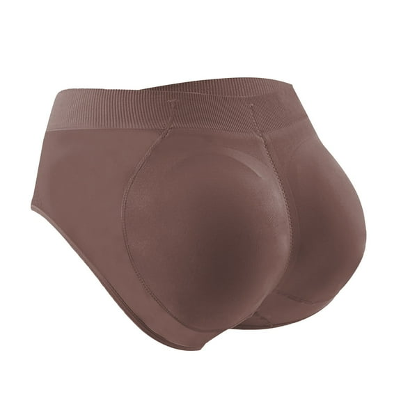 FUNUONY Women's Solid Color Detachable Hip Pad Peach Hip Shaping Underwear P Butt Lifter Panties for Women Padded Underwear Seamless Booty Pads Enhancer Shapewear Butt Lifting Panty for Under Dresses