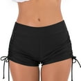 thumbnail image 1 of FUNUONY Women's Swim Shorts High Waist Leakproof Bikini Menstrual Swimwear Pants Absorbent Swim Shorts for Beach Pool Swimsuit Boy Shorts Tie Side Bathing Suit Bottom Bikini Board Shorts Black L, 1 of 2