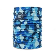 FUNWATER bib Sun protection Breathable blue,Turban Outdoor Headwear Neck DustproofElastic