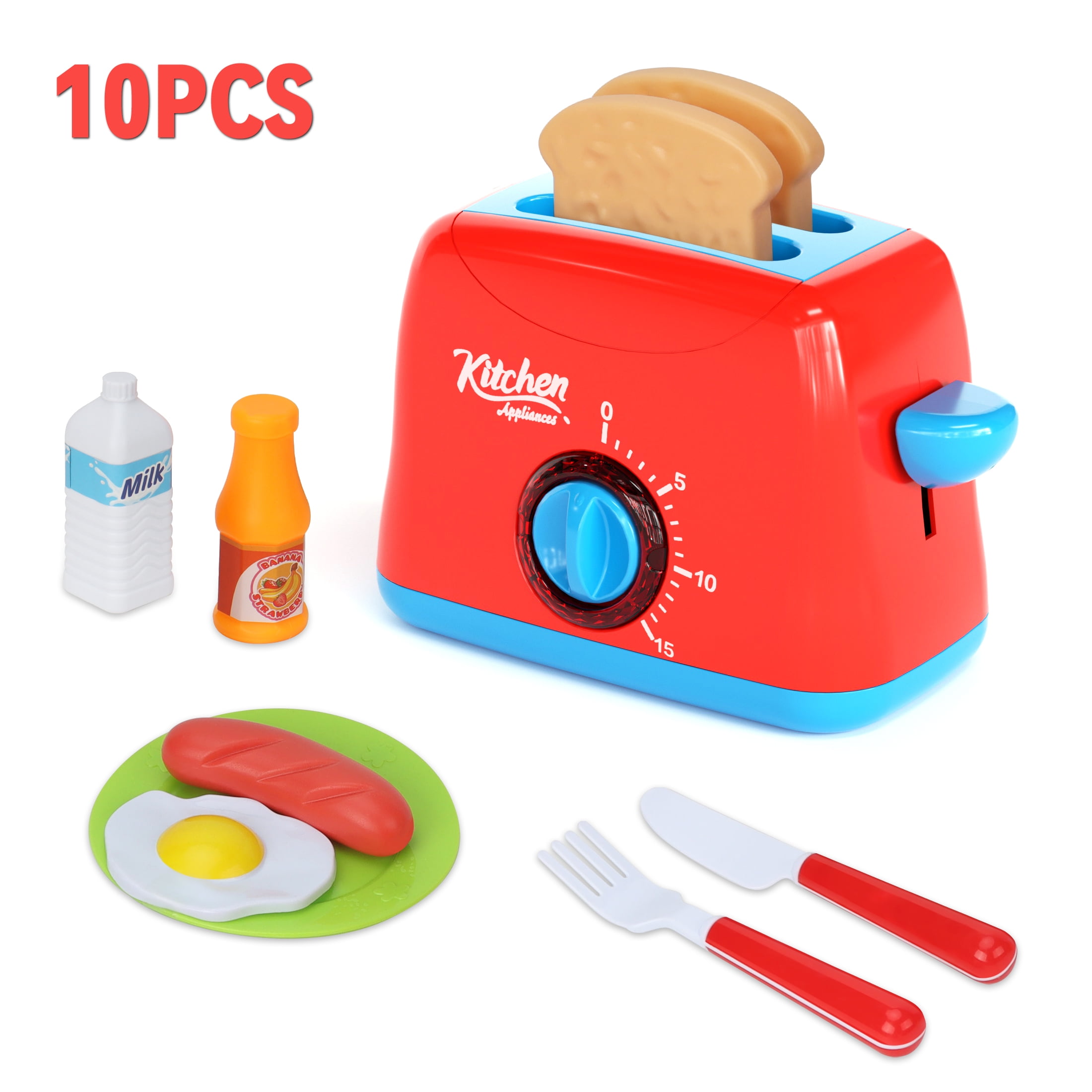 FUNWEEPretend Play Kitchen Appliances Toy Set, Kids Kitchen
