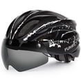 thumbnail interactive-video image 1 of FUNWICT Bicycle Helmet with Light and Magnetic Goggles Lightweight Bike Helmet for Adult Men Women, 1 of 9