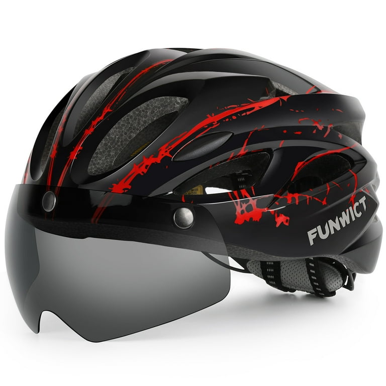 Bike helmet magnetic goggles sale