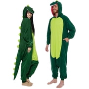 FUNZIEZ! - Dinosaur Adult Unisex Novelty Union Suit Costume for Halloween - X Large