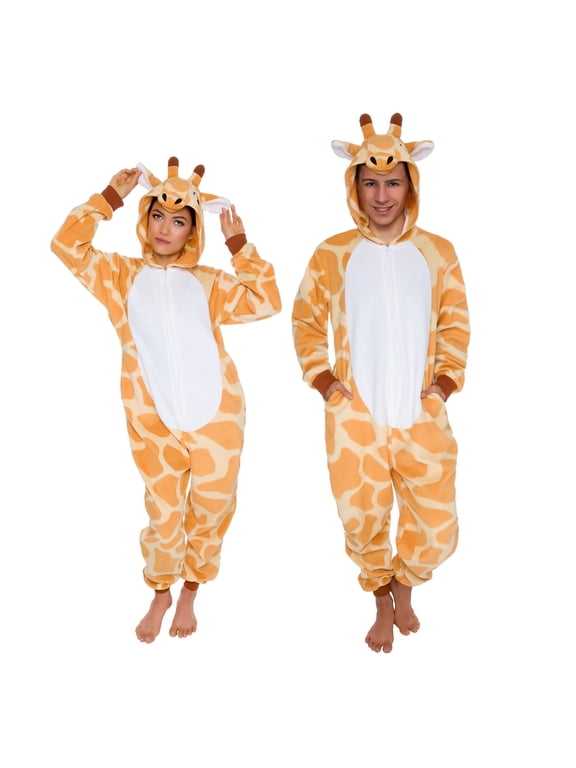 - Giraffe Slim Fit Adult Unisex Novelty Union Suit Costume for Halloween - Large
