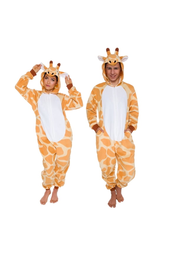 - Giraffe Slim Fit Adult Unisex Novelty Union Suit Costume for Halloween - X Large