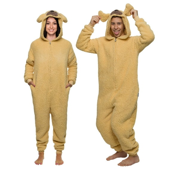 FUNZIEZ! - Golden Dog Adult Unisex Slim Novelty Union Suit - XX Large