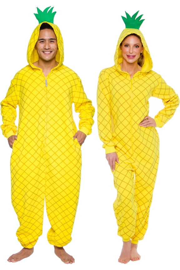 - Pineapple Slim Fit Adult Unisex Novelty Union Suit Costume for Halloween - X Large