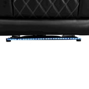 FUOROLA Max Power Recliner Living Room Loveseat with LED Black