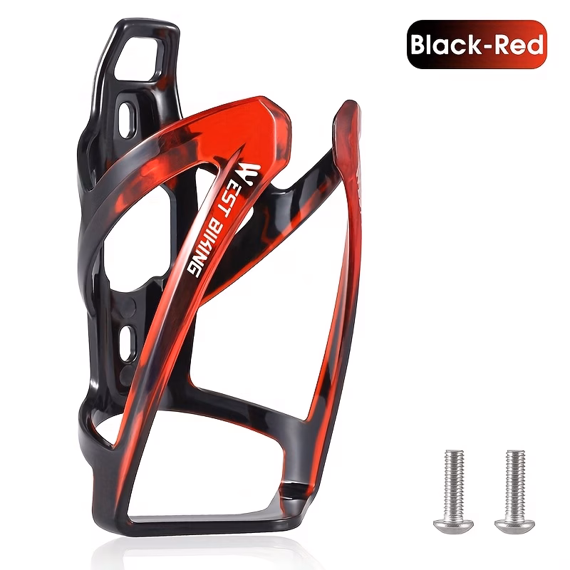 FUPOJH Bike Water Bottle Cage, Bicycle Bottle Holder with Secure Mounting System, Lightweight & Quick Install (1 Pieces)