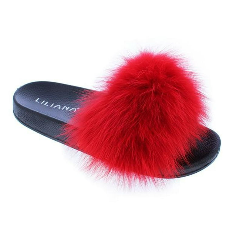 Furry sandals sale walmart