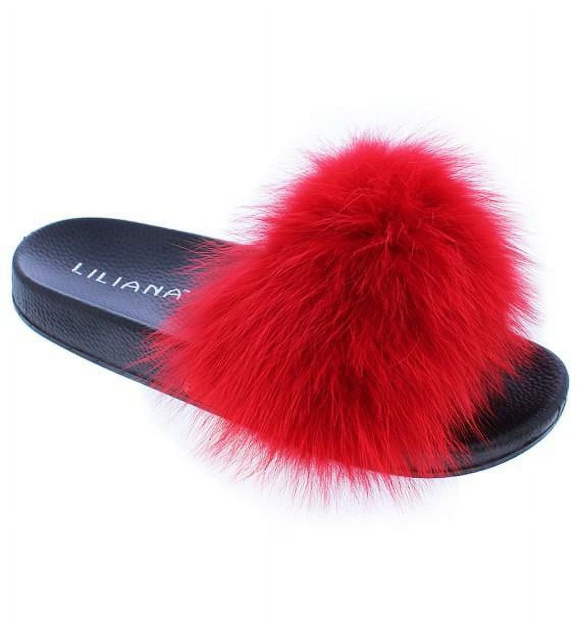 Natural Fox Fur Raccoon Slides Womens Furry Fluffy Sandals For Indoor Use  Fluffy And Warm Flip Flops X0523 From Musuo07, $11.44 | DHgate.Com
