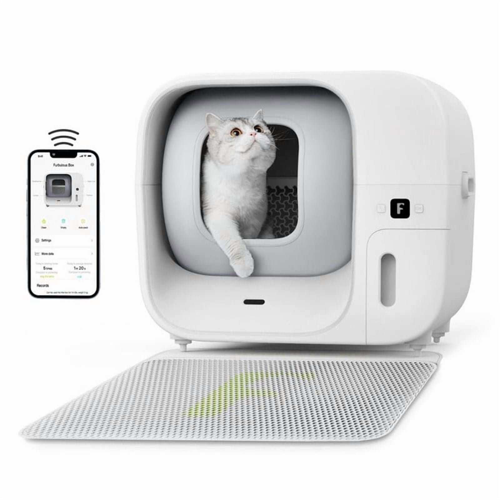 FURBULOUS BOX : The self-cleaning and packing cat litter box