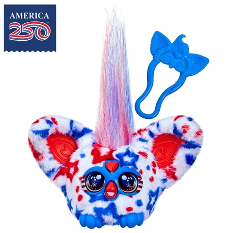 Furby Furblets Meri-Kah Electronic Plush Patriotic Toy for Kids 6+, Fun Summer Toys for Kids & Families