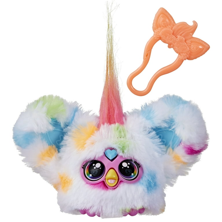 Furby Furblets Loo Lay Mini Electronic Plush Toy White Orange