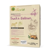 FURESH Premium Natural Dry Dog Food, Duck & Salmon Skin & Coat Recipe, Limited Ingredient for Sensitive Stomachs & Picky Eaters, All Life Stages - 2.6 lbs.