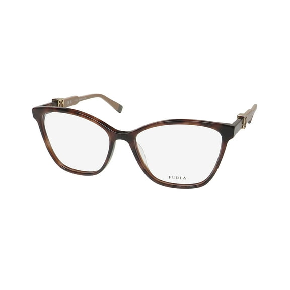 FURLA VFU352 CAT EYE EYEGLASS FRAME/GLASSES SIGNATURE LOGO ON TEMPLES FULL-RIM