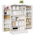 thumbnail image 1 of FURMAX  Kitchen Pantry for Dining Room Living Room, Storage Cabinet with Doors and Adjustable Shelves 41" H x 23.6" W x 12" D ,White, 1 of 7