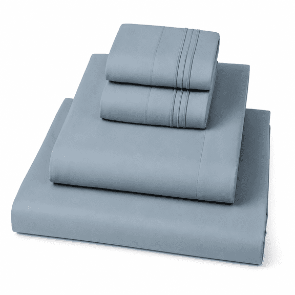 FURMORA 1200 Thread Count California King Size Deep Pocket Solid Cotton Sheet Set (California King)