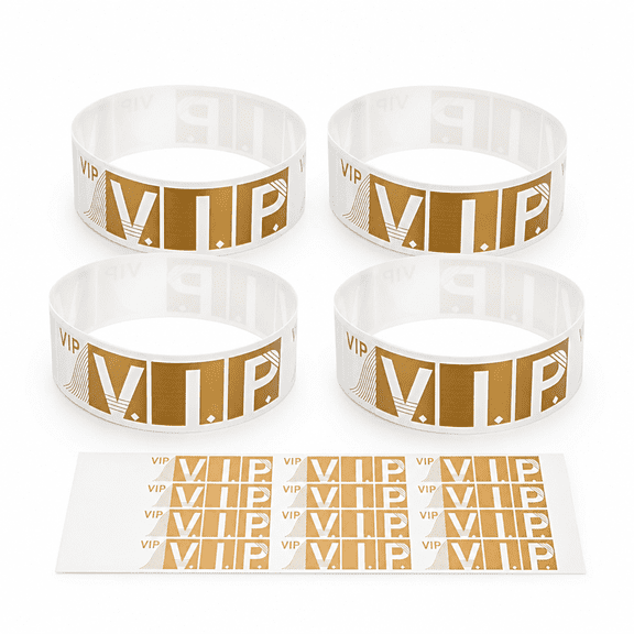FURMORA 200Pcs VIP Wristbands Party Wristbands Bracelet for Events Concerts Fairs Festivals Party