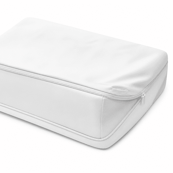 FURMORA 2026 New 400 Thread Count - Zipper Fitted Sheet 1 Piece - 14 Inch Deep Pocket - Extra Soft & 100% Egyptian Cotton Bed Mattress Cover & Protectors with Zip Fastening - White Solid,Twin Size.