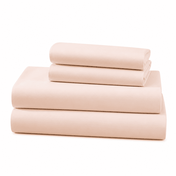 FURMORA 2026 New Luxury 4 Piece Bed Sheets Set Queen Size-Blush Solid 100% Pure Egyptian Cotton 800 Thread Count,Sateen Weave Sheet Set,Soft Long Staple Cotton,12 Inch Deep Pocket
