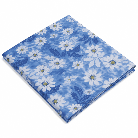 FURMORA 2026 New Vinyl Tablecloth Square Table 53" X 53" Daisy Pattern Waterproof for Dining Tables,Kitchen Use,Outdoor Picnics,Home Decor,Table Protection