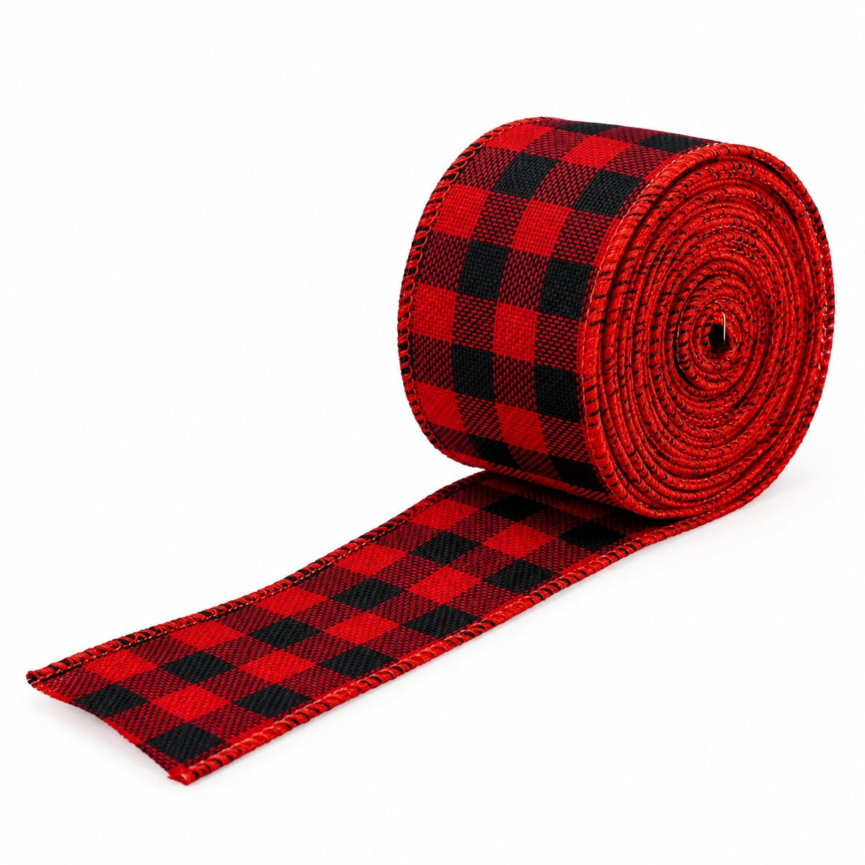 Men's Essential Checks FURMORA Christmas Buffalo Plaid Ribbons Burlap Wired Edge Plaid Ribbons ...