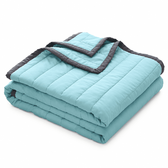 FURMORA Cooling Down Alternative Comforter Quilted Duvet Insert with Corner Tabs - All Season Reversible Luxury Hotel Comforter,Machine Washable Lightweight Cotton Quilt