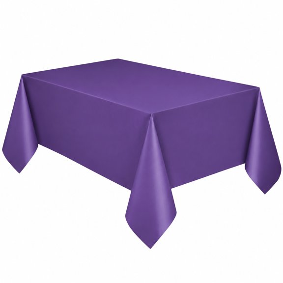 FURMORA Rectangle Vinyl Tablecloth,Waterproof Spillproof Plastic Flannel Backed Table Cloth,Wipe Clean Table Cover for Dining Table,Buffet Parties and Camping (6ft x 4.5ft)