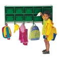 thumbnail image 1 of 10 Section Wall Mount Coat Locker - with Trays - Teal, 1 of 2