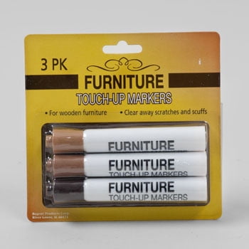 FURNITURE TOUCH UP REPAIR MARKER 3ASST WOOD COLORS BLISTER, Case Pack of 36