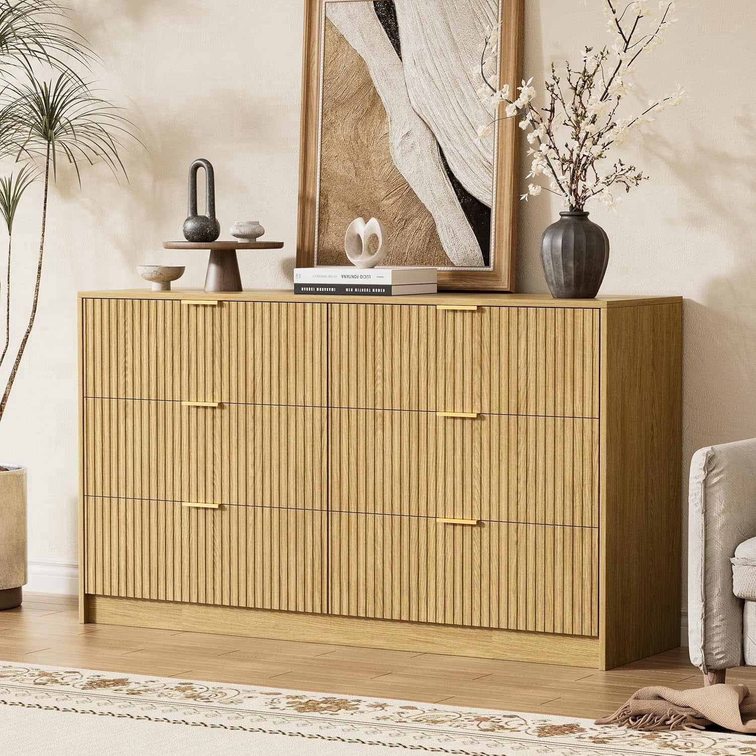 natural modern dresser Modern Craftsman 6-Drawer Dresser