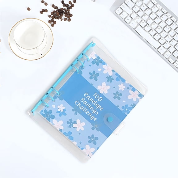 FURNIX 100 Day Savings Challenge Loose Leaf,Financial Goal Tracker Expense Log,Undated Budget Planner,Money Saving Book,Envelope Alternative,Track Daily Expenses Deposits