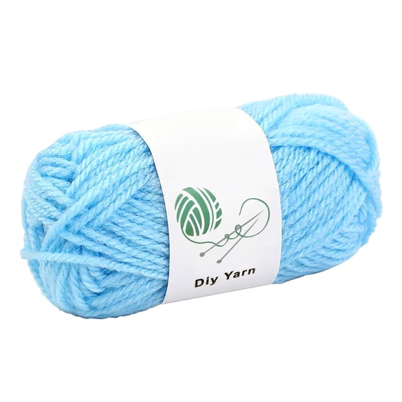 FURNIX 1Pc Cotton Yarn,6Plyblue Soft Acrylic Cotton Soft Yarn For Gentle Infant Clothes & Nursery Knitting,Soft Acrylic Craft Yarn,Medium Weight Yarn,Knitting Crochet Special Yarn,Textile Workshops